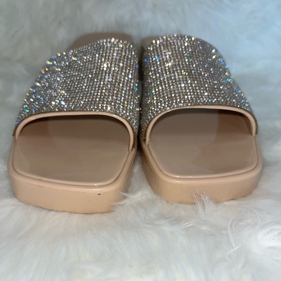 👡 YOKI PLASTIC ROSE GOLD SANDALS WITH RHINESTONES - Picture 8 of 10